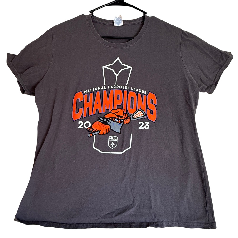 Buffalo Bandits 2023 NLL Champions Graphic Tee – Ladies Large Lacrosse